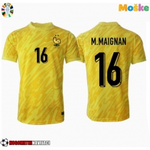 Moške Nogometnih dresov Francija Mike Maignan #16 Vratar Domači EP 2024 Kratki rokavi